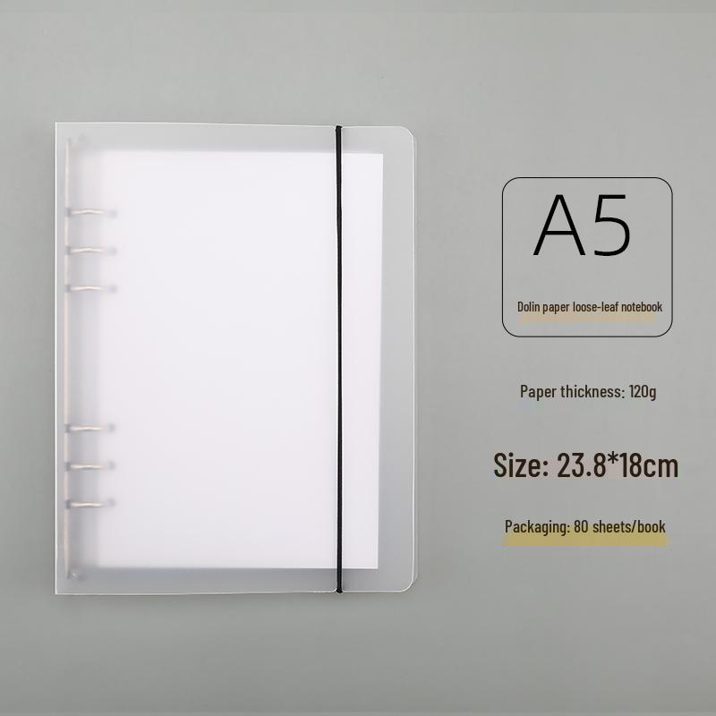 B5 DIY Notizbuch mit losen Blättern, schwarzem Papier und dicken leeren schwarzen Kartonseiten