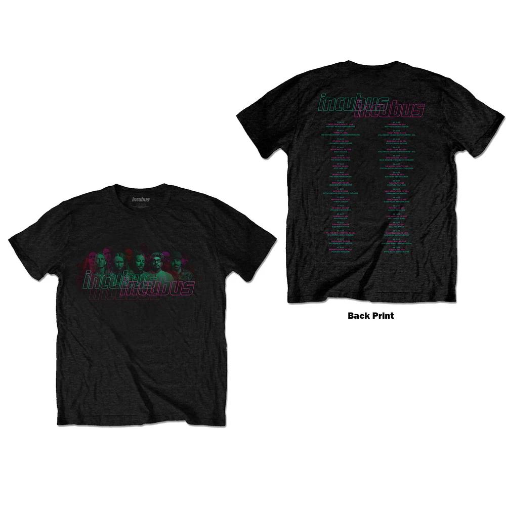 Incubus Unisex Tshirt 17 Tour (Back Print) S