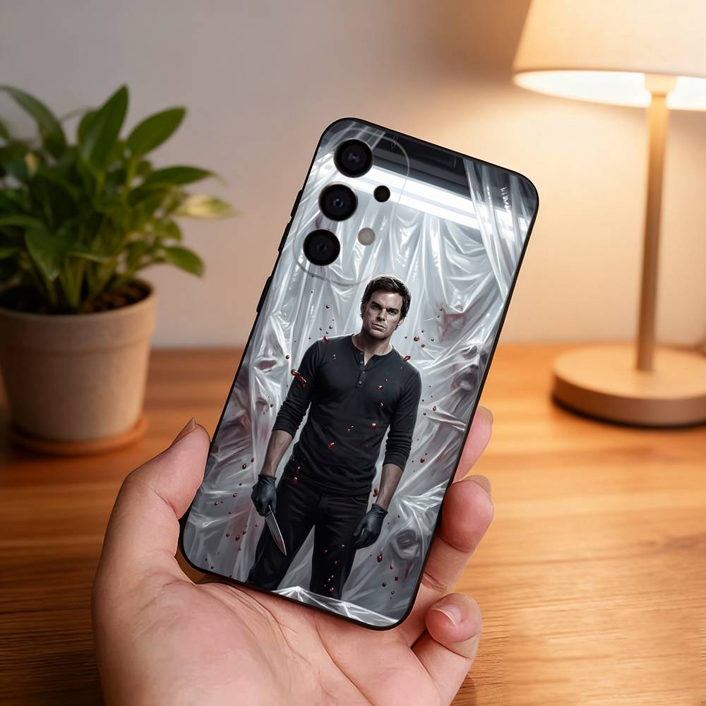 D-Dexter Morgan Phone Case For Samsung S26,S25,S24,S21,S22,S23,S30,Ultra,S20,Plus,Fe,Lite,5G Black Cover
