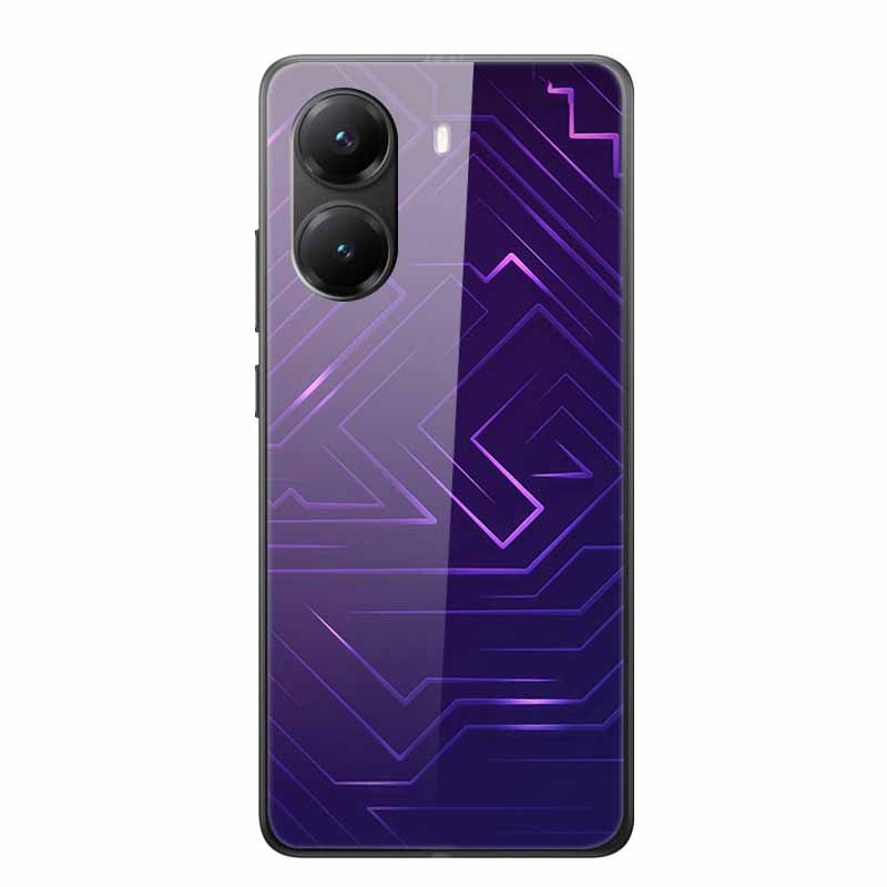 Glass Case for Poco X7 pro Luxury Phone Back Capa Lovely Case for PocoX7pro X 7 pro Hard Tempered Shield Animals Cartoon Cover
