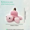 YAMAXIN 1pc Peach Turtle Crochet Kit for Beginners,Crocheting DIY Amigurumi Hook Set with Instruction Manual and Video Teaching