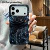 Phone Case: 2D Flat Suitable for iPhone 18, 17, 16, 15, 14, 13 Pro Film Protective Case, Couple Style, Crystal Black Rose, Christmas and Halloween Gif