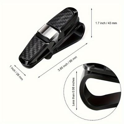 Brillenetui fürs Auto, Universal-Brillenhalter für die Sonnenblende im Auto, Sonnenbrillenclip, Kartenhalter, Tickethalter, Auto-Innenausstattung