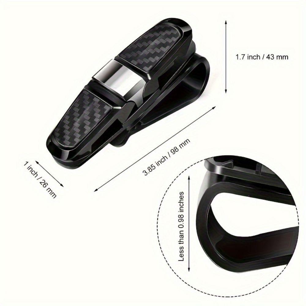 Car Glasses Case Universal Car Sun Visor Glasses Holder Sunglasses Clip Card Ticket Eyeglasses Holder Auto Interior Accessories