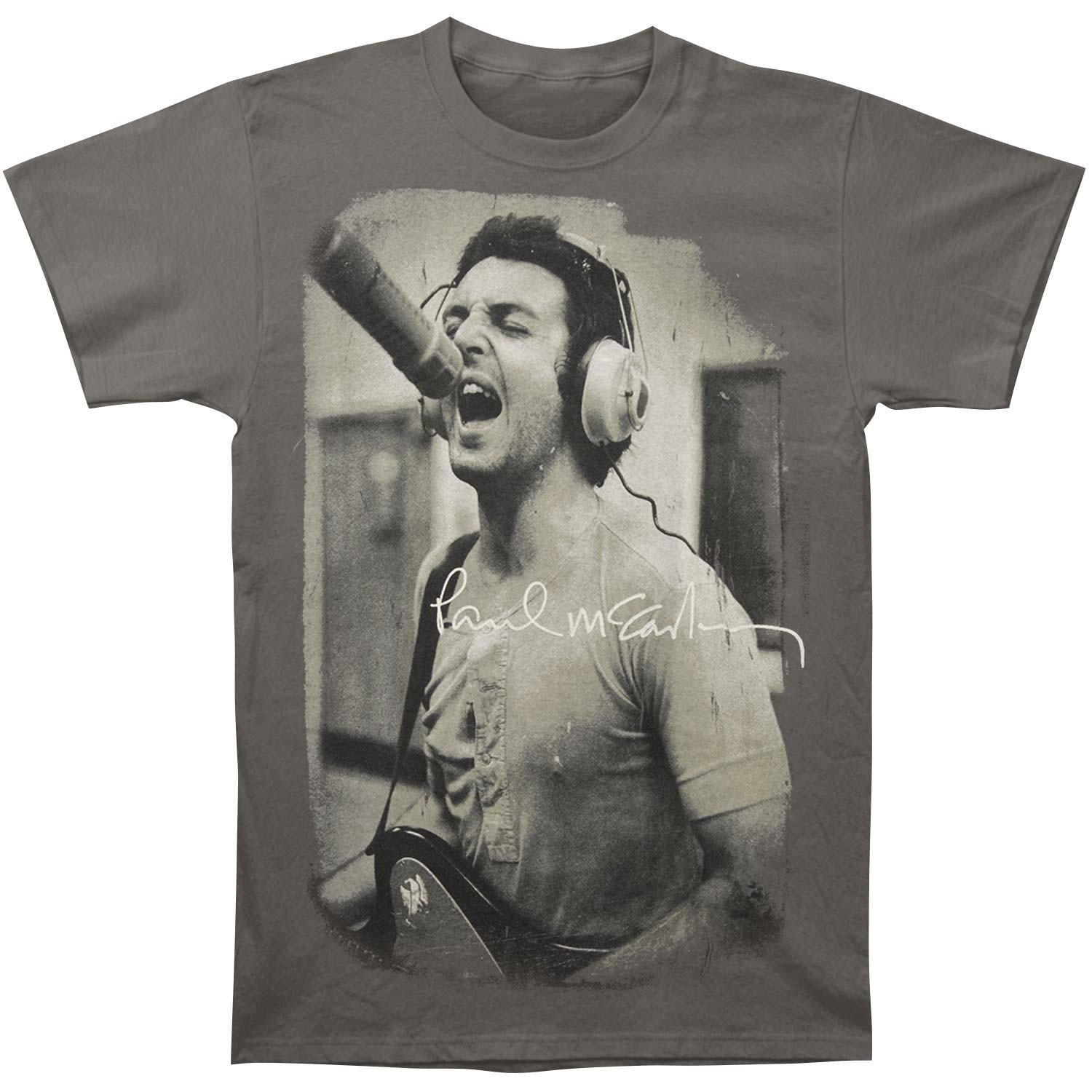 Men s Paul Mccartney Paul McCartney Studio T-shirt Small Grey XL