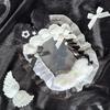 Sweet DIY Plush Card Holder Lolita Anime Lace Photocard Case Idol Display Handmade Photo Protector Case Card