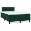 Maison Exclusive - Sommier à lattes de lit avec matelas LED vert foncé 120x190 cm