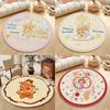 Cute Character Print Pattern Round Carpet Soft Non-slip and Wear-resistant Decoration for Living Room Bathroom and Study Room
