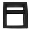 Black Rubber Coffee Knock Box Stainless Steel Bottomless Knock Box  Commercial Coffee Shop