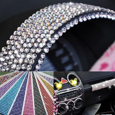 Pegatinas autoadhesivas de diamantes artísticos, diamantes de imitación de belleza, decoración del coche, calcomanía, accesorios de estilismo