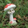 1 STK. Bezaubernde Pilzstatue mit Babygesicht - Harz, freistehend für Garten- und Rasendekoration | Perfektes Geschenk für Halloween, Weihnachten