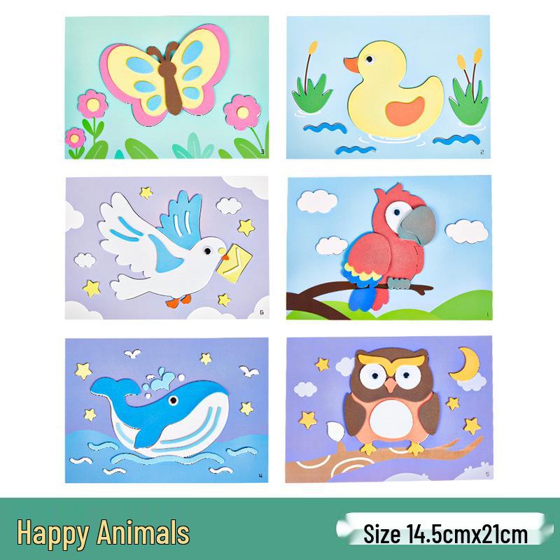 

Набор для 3D рисования наклейками из ЭВА для девочек - Развивающая игрушка ручной работы для детского сада