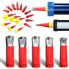 Seam Nozzle Kit 16 Sizes Universal Integrated Seam Beauty Nozzles with 6 Bases Duckbill Design Reusable Nozzles Tips for Precise Joint Filling