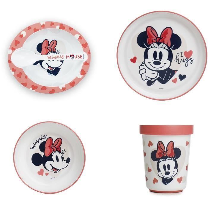 2nd Age Meal Set THERMOBABY MINNIE - Plate + Bowl + Cup + Set of 2 Spoons