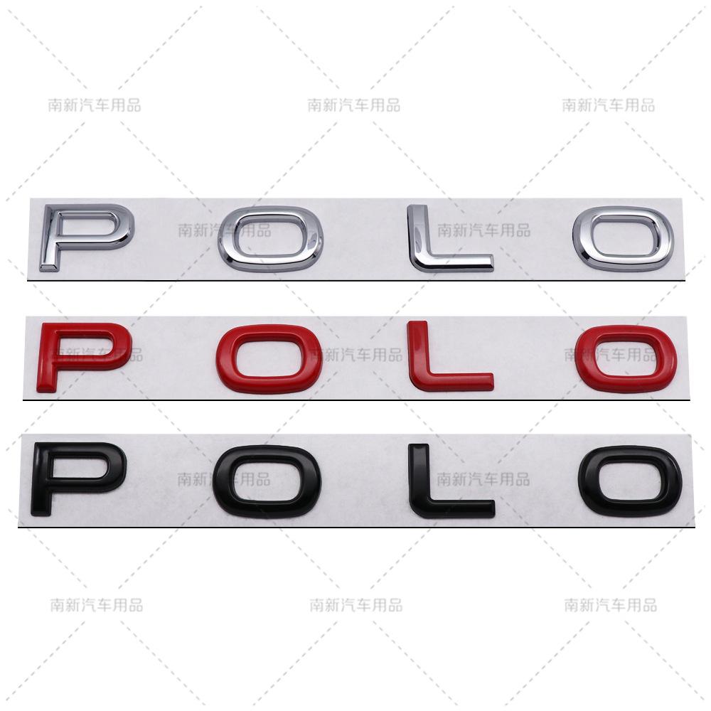 2026 Hot For VOLKSWAGEN VW 3D Metal Rear Trunk Sticker Car Styling Auto Body Side Fender Badge For Volkswagen VW Polo Letters Em