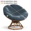 Thickened Fabric Papasan Chair Cover Single Piece Round Saucer Chair Cover  For Lazy Chairs