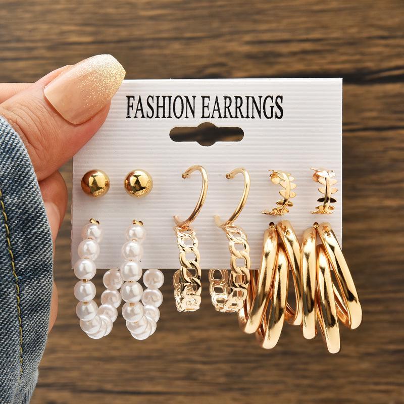 Chic Cross-Border Fashion Earrings for Women: Elegant and Versatile Ear Drops with a Bold, High-End Look