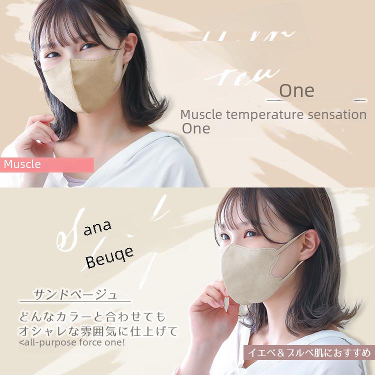 3D Stereo Sun Protection Mask: Thin, Colorful, Breathable, Ear-Proof, Full Japanese Packaging