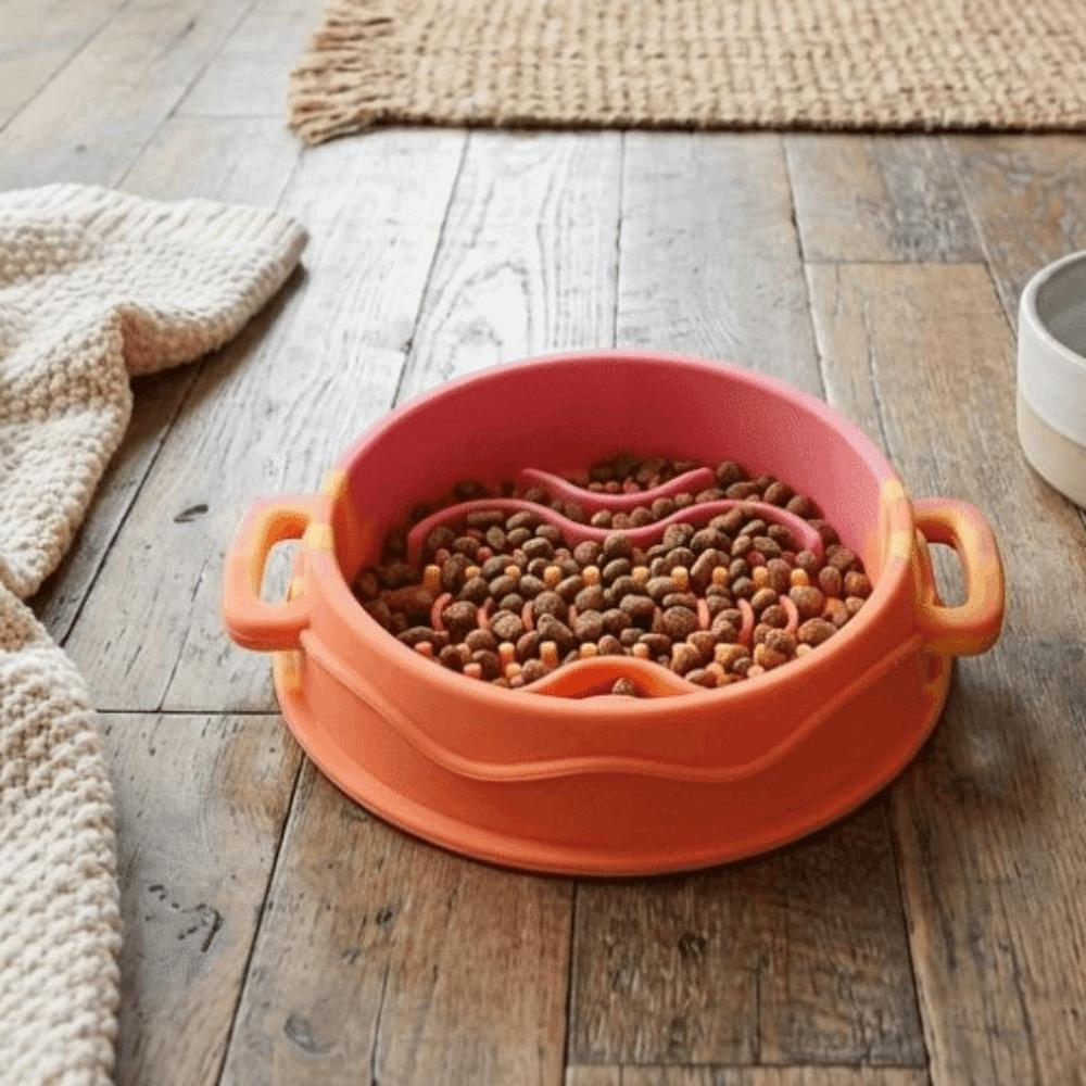 Silicone Anti-Choke Bowl Non-Slip Licking Bowl Colorful Pet Food Dish Pet Enrichment