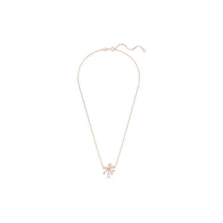 Swarovski Hyperbola Bow Small Cubic Zirconia Necklace Women necklace Rose-Gold 5656741