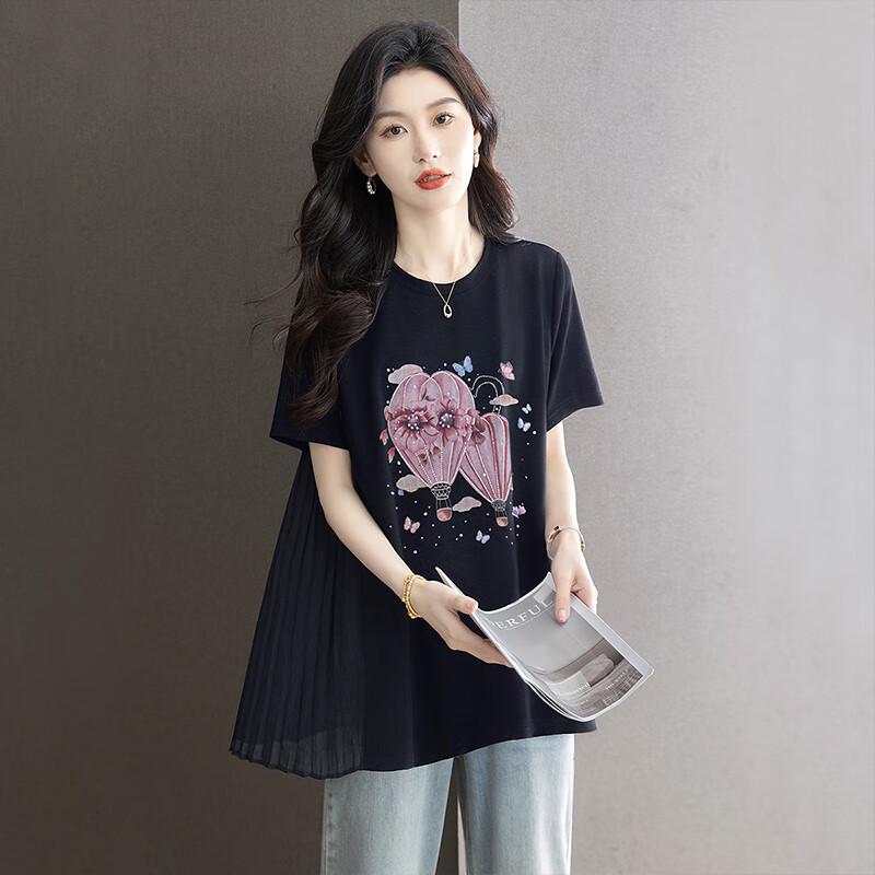 Women's 2025 Summer Casual Print Short Sleeve T-Shirt