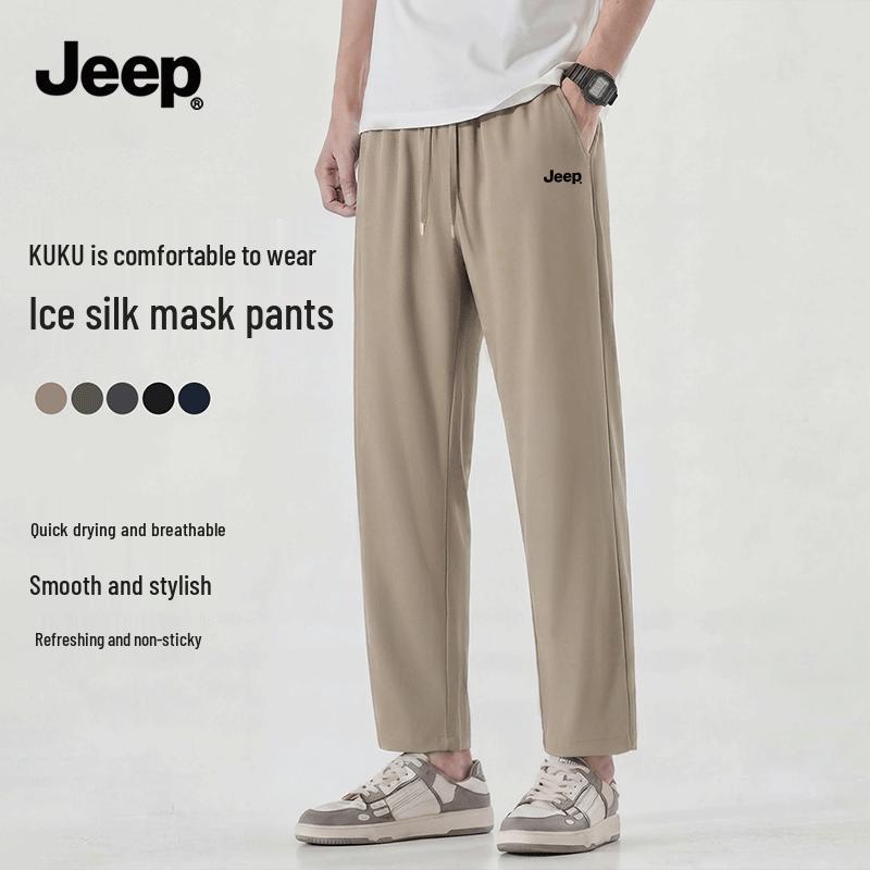 JEEP Men s Ice Silk Quick-Dry Casual Pants 4XL