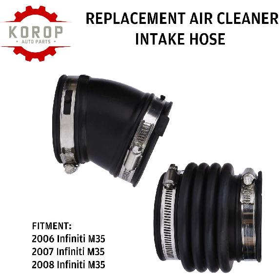 Air Intake Hose Fits for 2006 2007 2008 Infiniti M35 3.5L Engine Air Intake Boot Tube Duct REPLACES # 16576-EG00A 16576EG00A