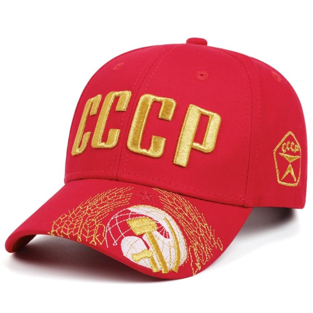 Russian National Emblem CCCP Embroidered Baseball Cap Hip Hop Adjustable Peaked Cap Cotton Snapback Caps For Man Women Unisex