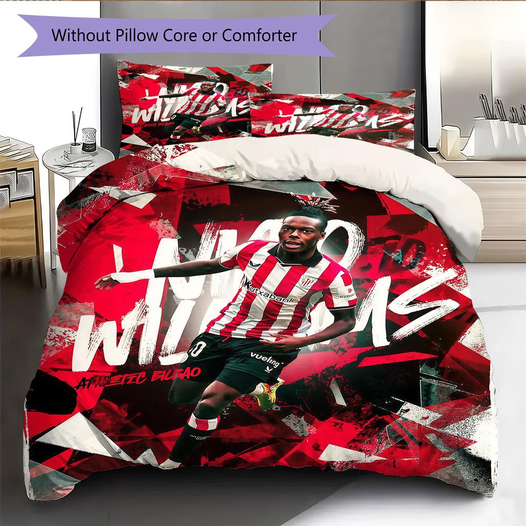 Bilbao Pattern Bedding Quilt Set Quilt Cover Pillowcase Home Decoration Birthday Gift (1 * Duvet Cover + 2 * Pillowcase, Without Core)