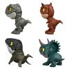 Mattel Jurassic World Chewy Dinosaur Collection, Moving Assortment, Kids Figures, 4 Mini Figures, Box Set, Complete Set, Ages 4 and Up, Multi-Purpose,