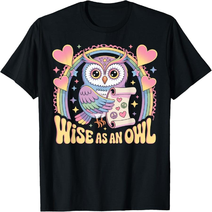 Мудрая как сова, читающая древние свитки Футболка(1) XXXXXL чёрный