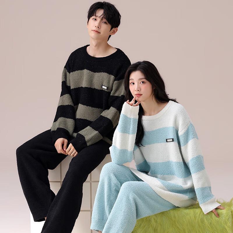 OEING Коралловый Флис Парный Набор Пижам L