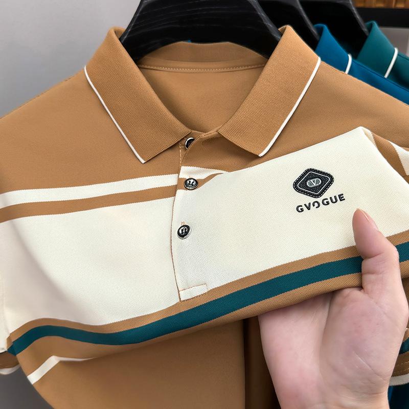 Summer Men s Casualpolo Short Sleeve Lapel Collar Short Sleeve T-Shirt Versatile M