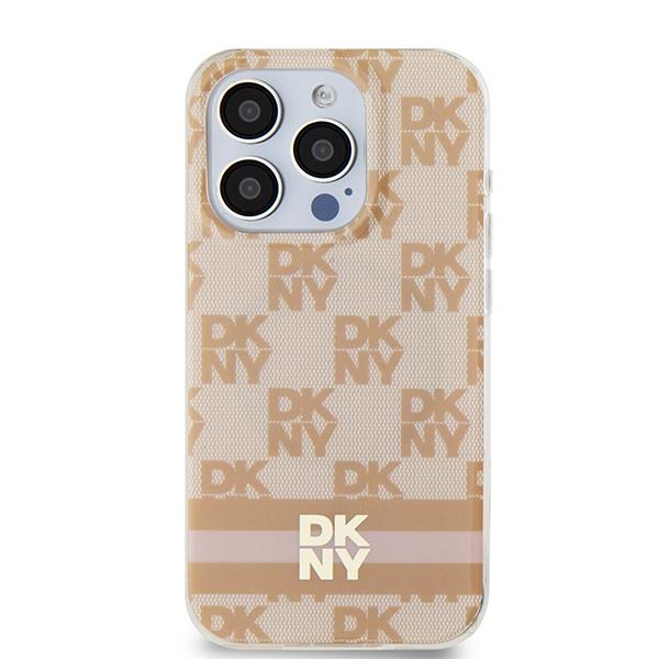 Dkny Dkhmp15Xhcptsp Iphone 15 Pro Max6.7 Różowy/Pink Hardcase Iml Checkered Mono Pattern & Printed Stripes Magsafe