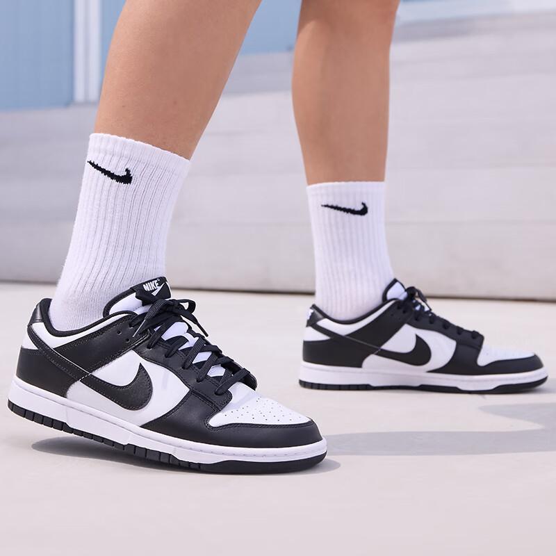 Nike Dunk Low Retro Men's Sneakers Retro Board Shoes Low Top Panda Colour Matching Black and White DD1391-100