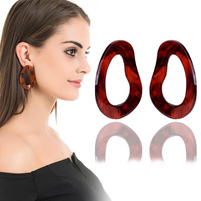 Boucles d'oreilles Tendance Acrylique Suijue Jewelry Jour Boucles d'oreilles Stud Géométriques en Acétate Mode, Femme