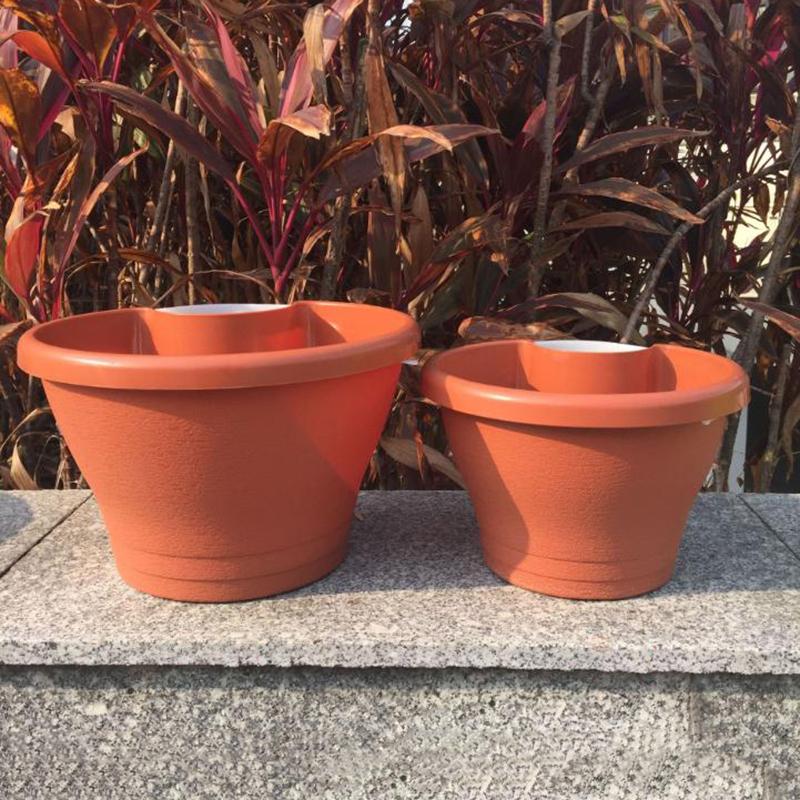 Blumentopf, exquisiter Wand-montierter Kunststoff-Wandbehangkorb, Blumentopf für den Garten im Freien, Balkon, Pflanzkübel, Wohnkultur