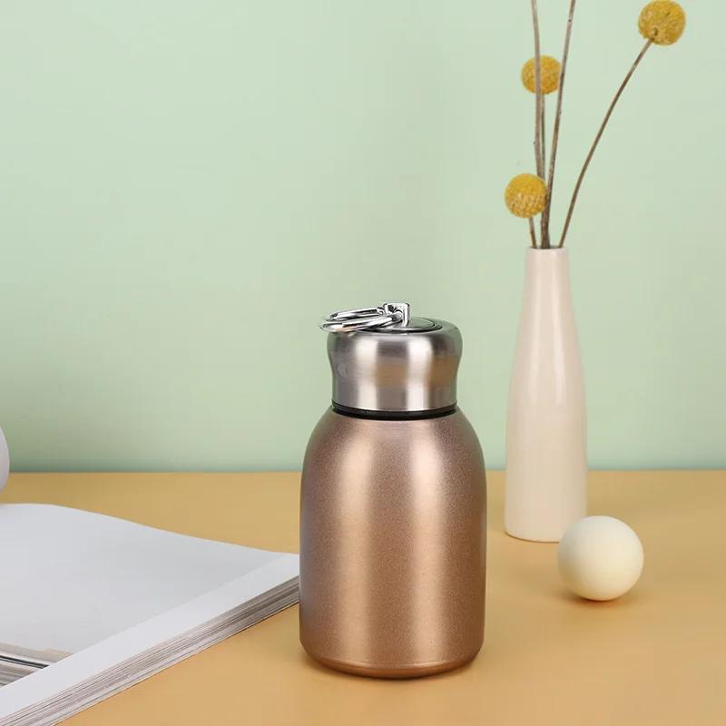 

1 шт. 300 мл термокружка из нержавеющей стали - сохраняет напитки горячими или холодными в течение нескольких часов - идеально подходит для кемпинга и путешествий 300ml золотой