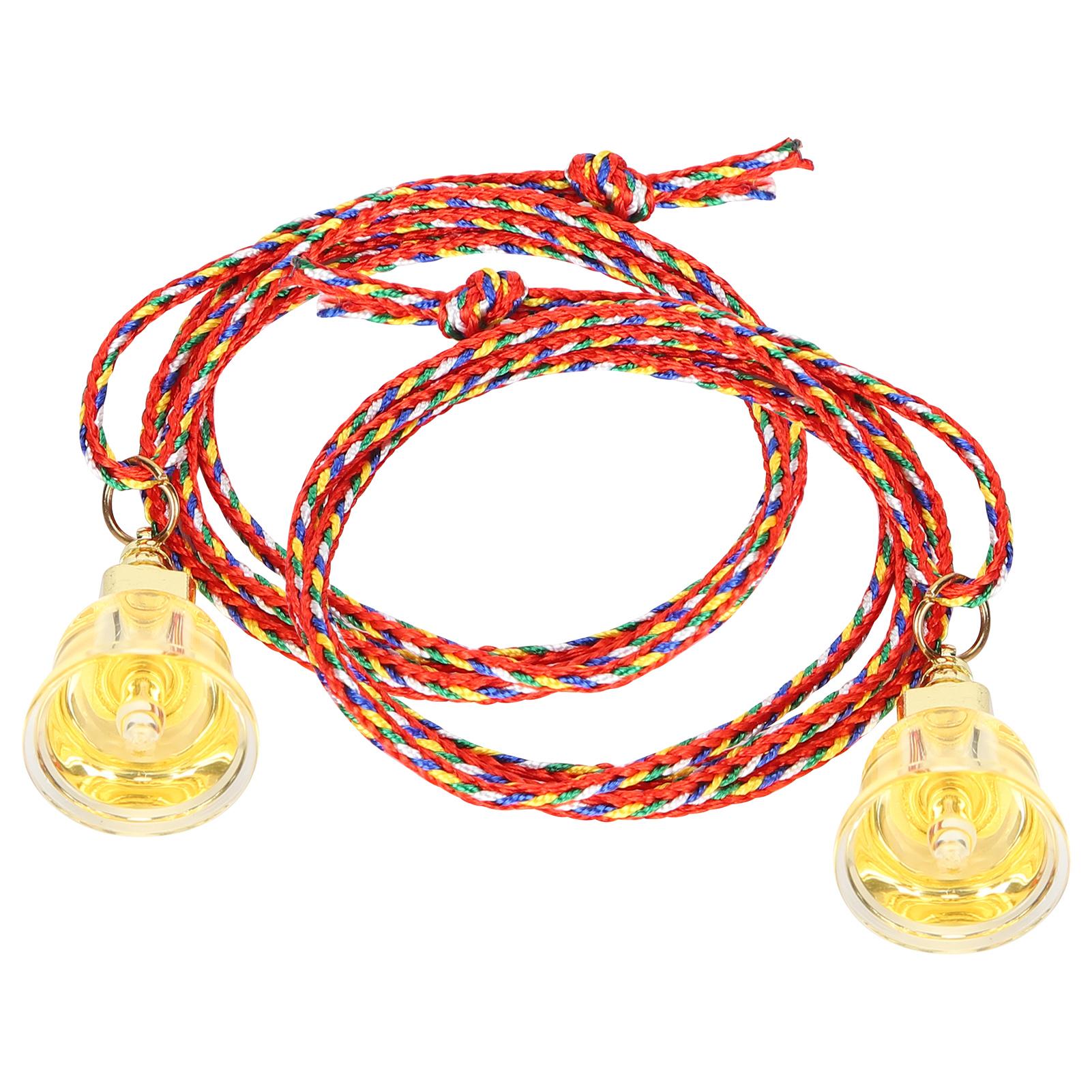 2Pcs Buddhist Pendant Bell Tower Shaped Charm Necklace Clothing Decoration Bag Accessories