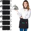 Polyester Half Apron Waterproof Server Apron Sleeveless Apron Waist Apron  Restaurant