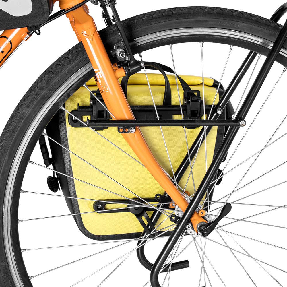 ROCKBROS Bicycle Rear Waterproof Shoulder Set of Pannier Large Capacity Carrier Bag Bag, Bag, 2, Bag, (Yellow (New Model))
