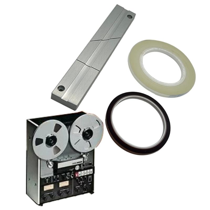 Precise Tape Splicing Tool 1/4 10 Inch Tape Splicing Set for Revoxsonido 1/4 10In Open Reel to Reel Tape Accessories