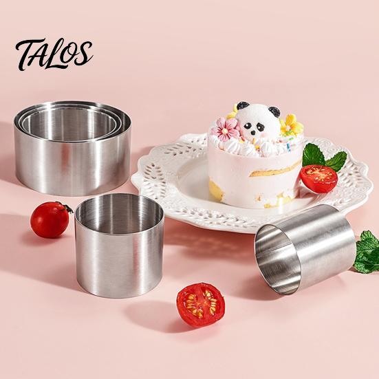 Donut Shaping Tool Stainless Steel Circle Cake Mold, 1.97" Deep Round Biscuit Pastry Ring, Egg Frying Ring Easy to Demold Baking for Donuts