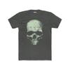 Schädel im Schatten :: Hochwertiges Herren-Baumwoll-Rundhals-T-Shirt
