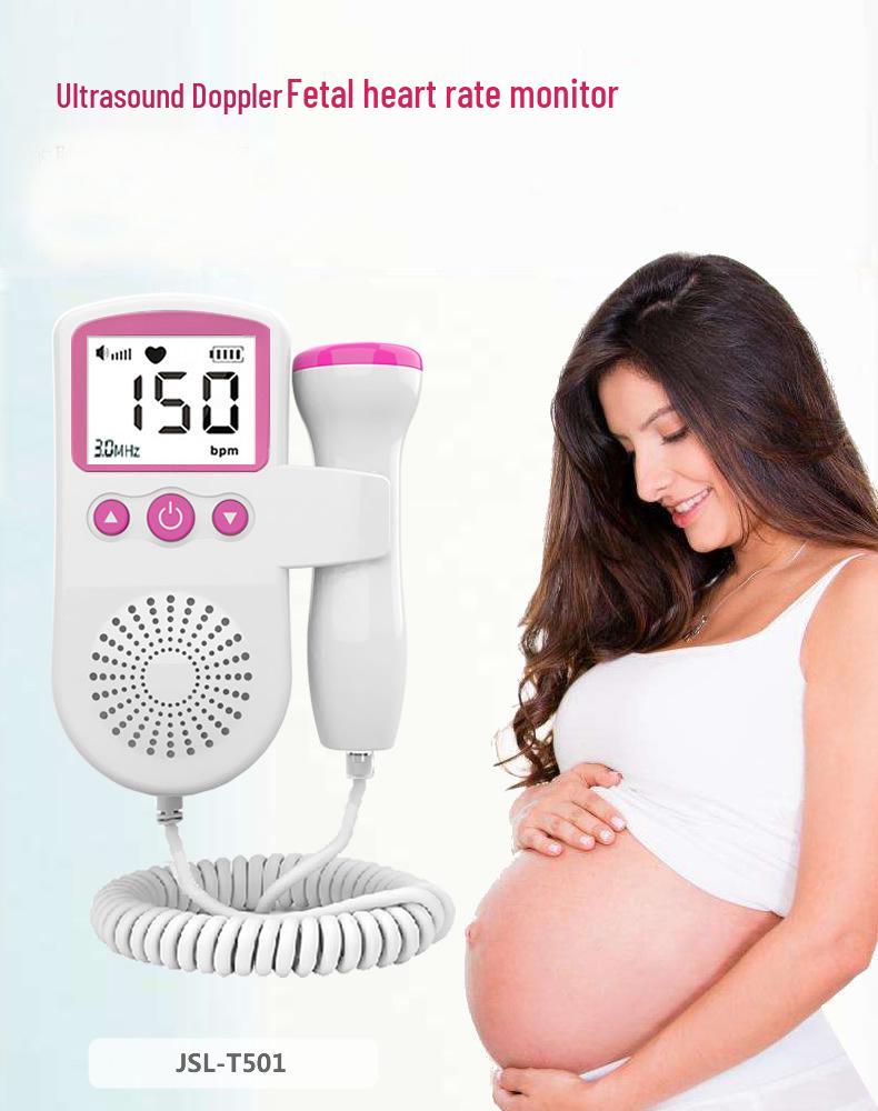 Portable Handheld Fetal Doppler Ultrasound Heart Monitor for Pregnant Women