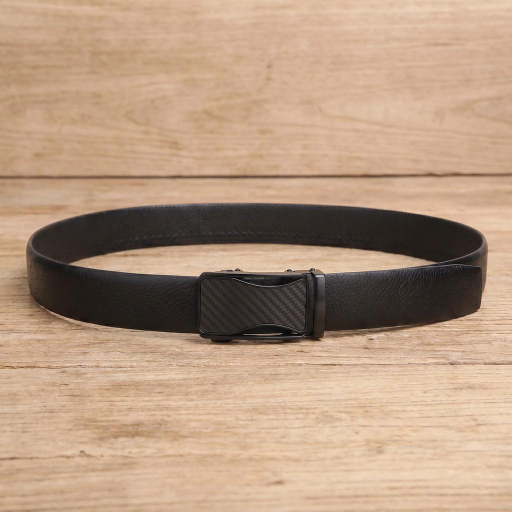 Men's Genuine Leather Automatic Buckle Belt