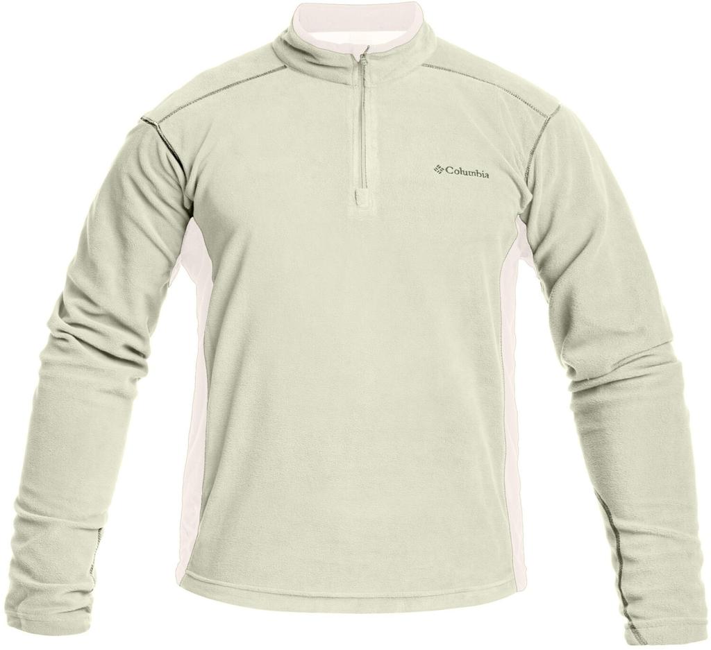 Куртка Columbia Men's Klamath Range II Half Zip Fleece Pullover-Tall ancient fossil/black