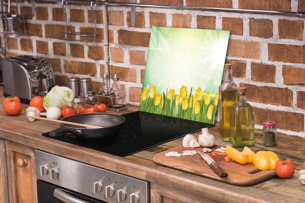 SZKLANA DESKA DO KROJENIA 52x40 TULIPANY