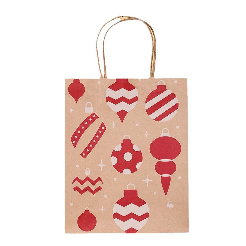 Grensoverschrijdende Kerst Kraftpapier Cadeauzak en Cadeaubox Handtas