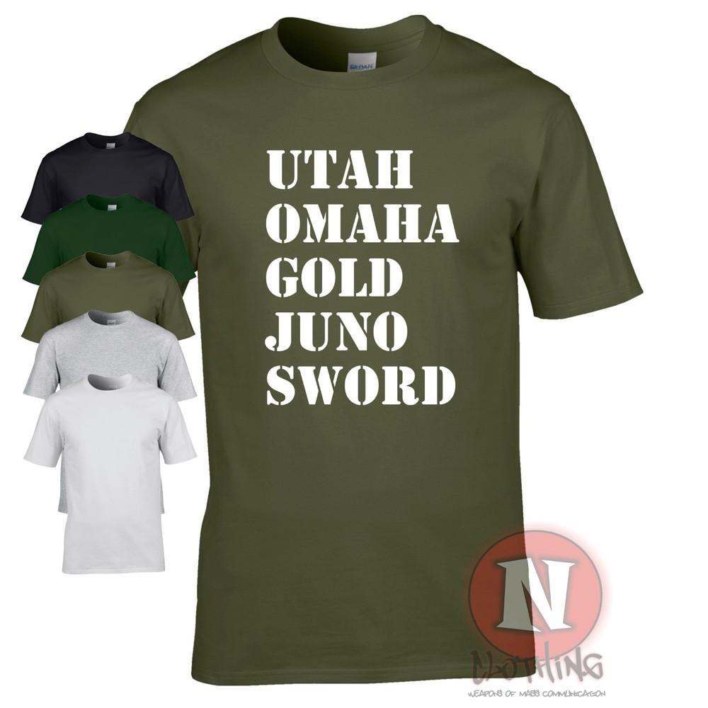 Camiseta D-DAY Playas De Normandía Militar OVERLORD WW2 Histórica Aliada WWII